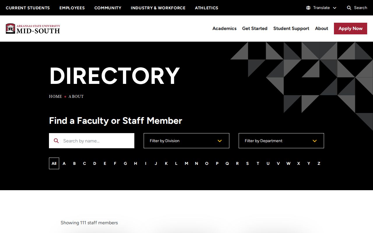 West Memphis people directories ASU Mid-South directory