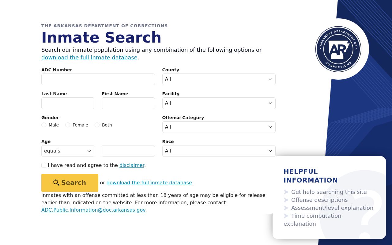 West Memphis people directories Arkansas inmate directory